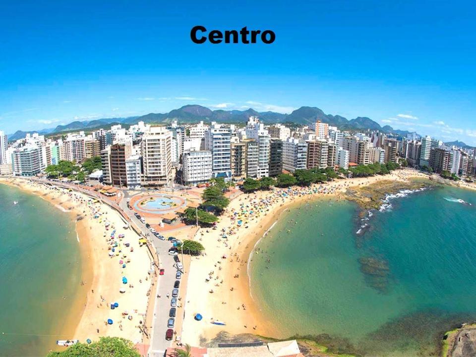Suite Mar 210 - Economica E Compacta - Praia Do Morro - Predio Frente Mar Com Elevador, Atravessou A Avenida, Ja Esta Na Praia - Garagem - Internet Guarapari Zewnętrze zdjęcie